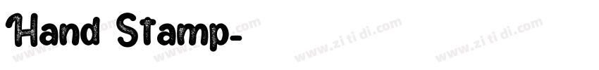 Hand Stamp字体转换 Hand Stamp字体转换